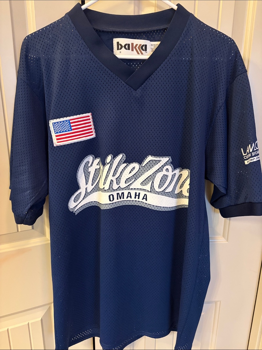 Vintage StrikeZone Omaha Men's Navy Jersey